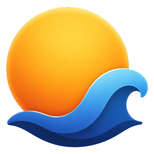 The Soltide mark: a sun setting behind a wave.